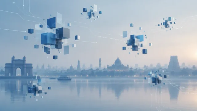 A visual representation of data integration challenges in India.